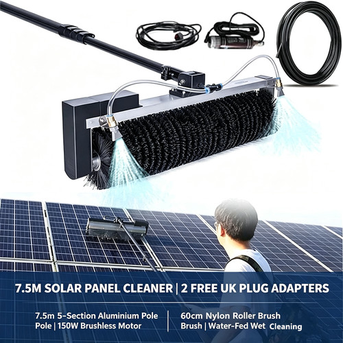 Solar panel cleaning - 7.5m,