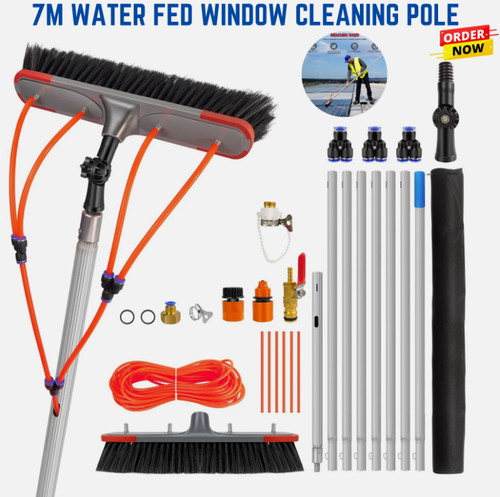 Water fed window cleaning - fed,