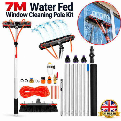 Water fed window cleaning - water,